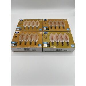 4- 4 Pack‎ Vintage Edison Lightbulb LED 60 Watt Amber Dimmable Bulb Sets NIB